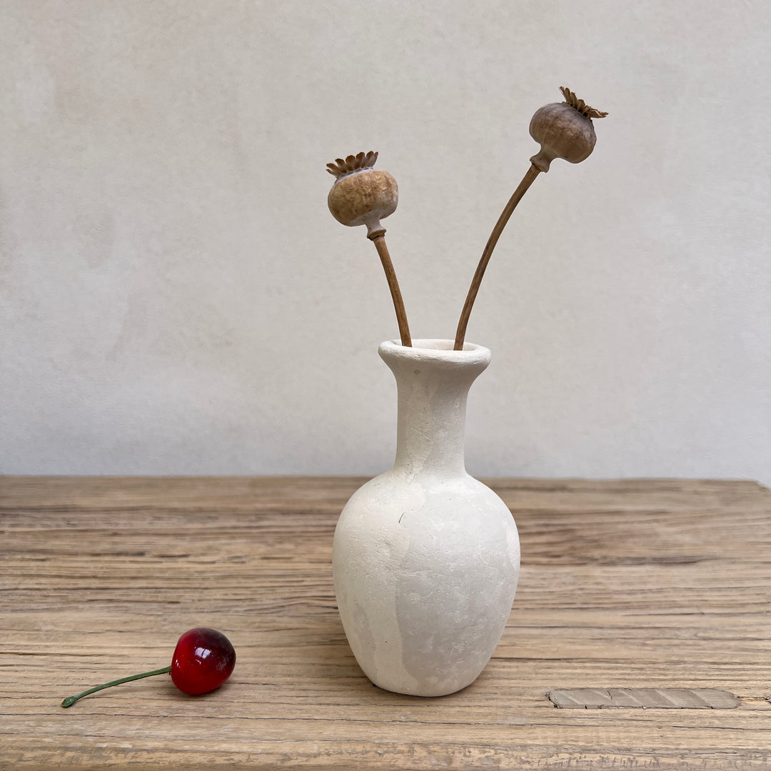 Stoneware neutral vase | G