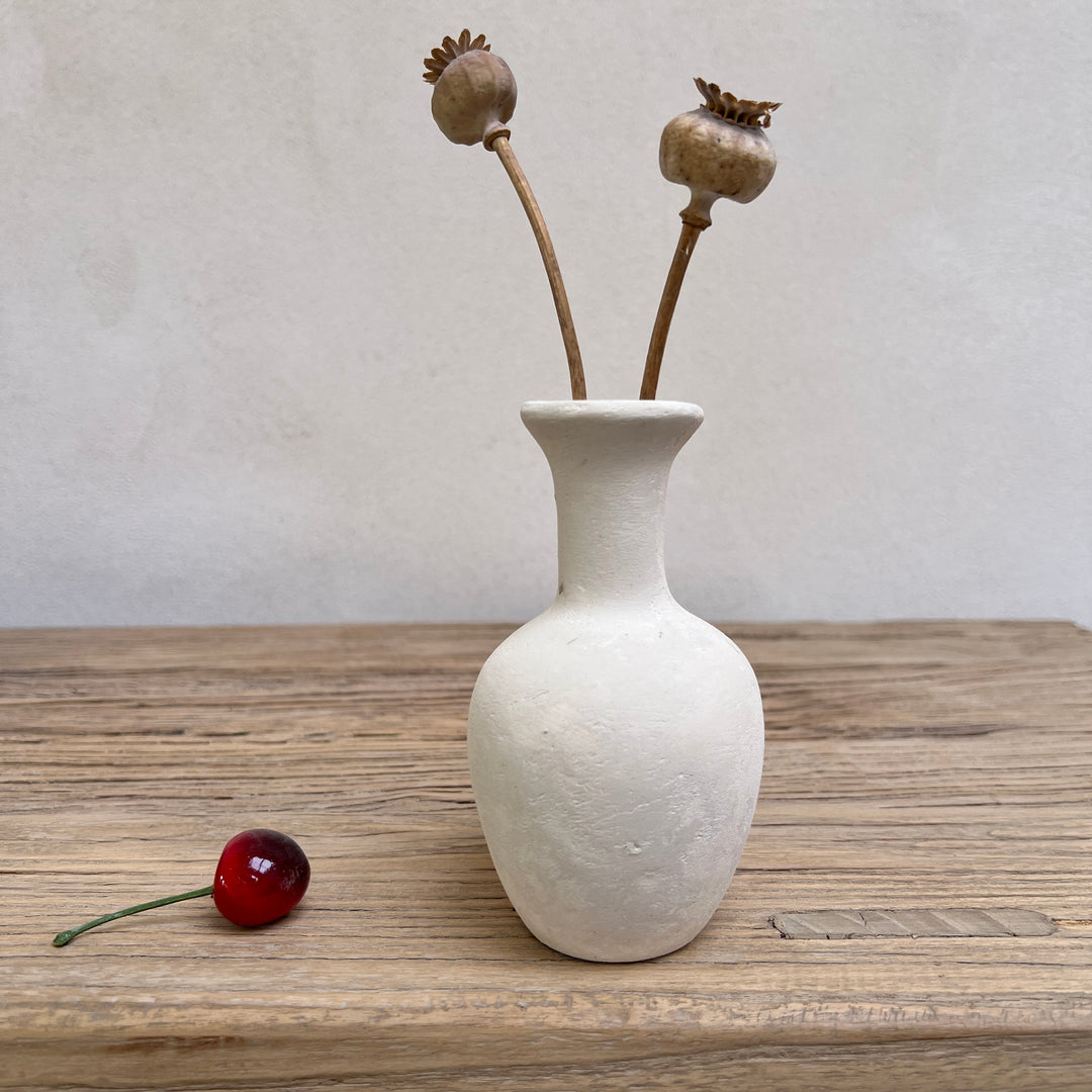 Stoneware neutral vase | G