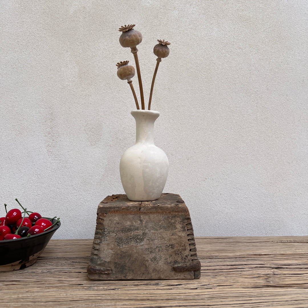 Stoneware neutral vase | G