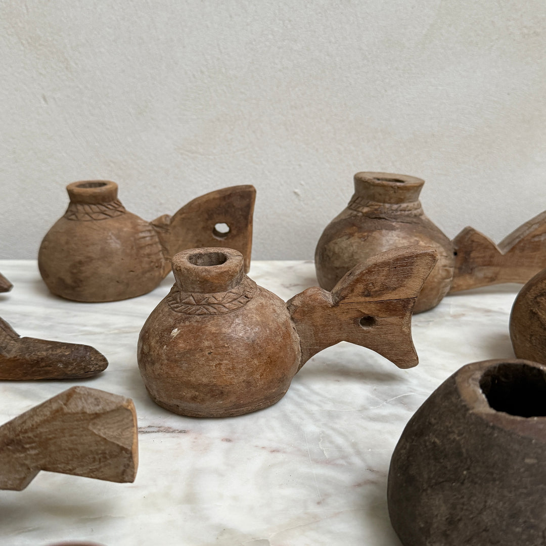 Stoneware ochre hand made bowl