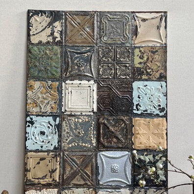 American tin tiles Artwork A