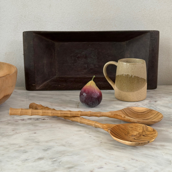 Teak Salad Server Set 