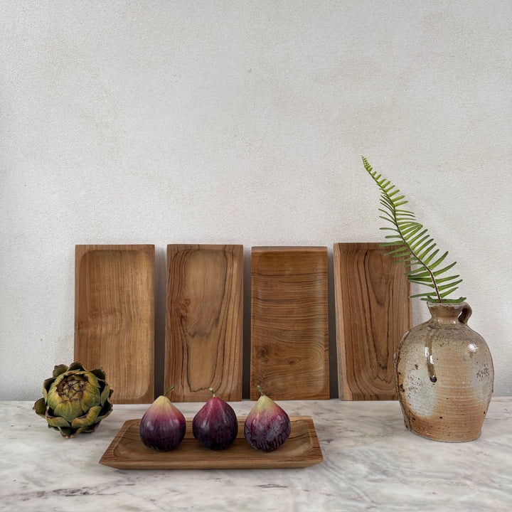 Teak Wood Rectangular Tray