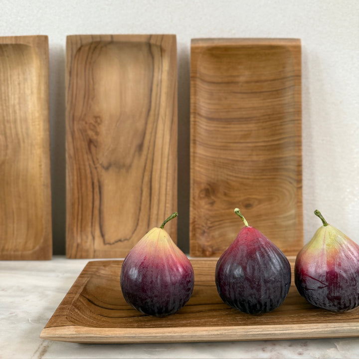 Teak Wood Rectangular Tray