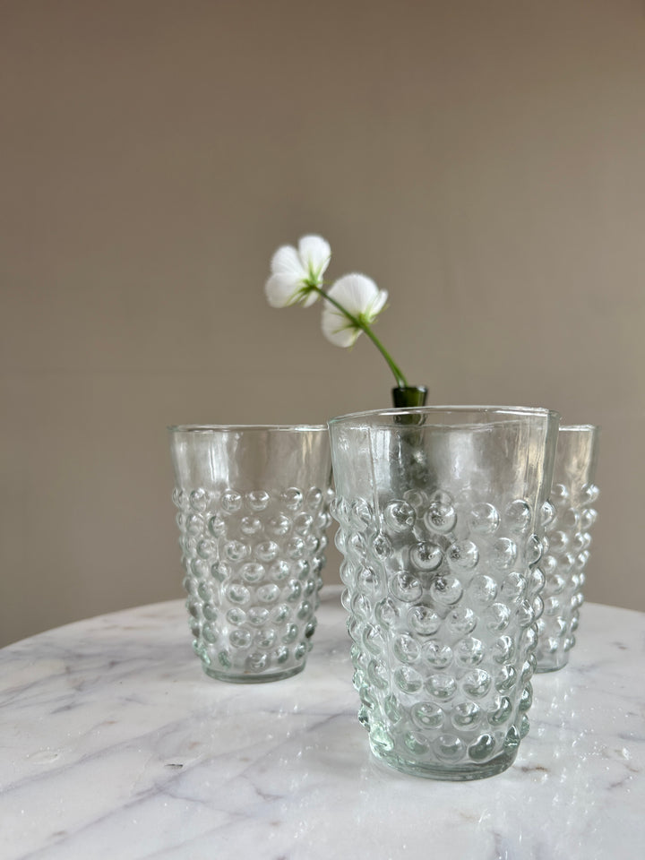 Textured Bobble Glass Tumbler