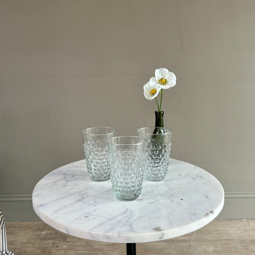 Textured Bobble Glass Tumbler