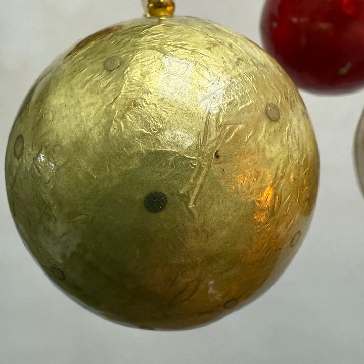 Traditional Lustrous Christmas Decoration | Gold