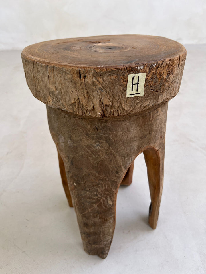 Tree Trunk Stool Side Table H