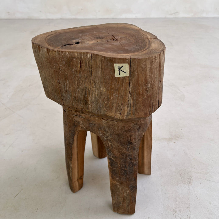 Tree Trunk Stool Side Table K