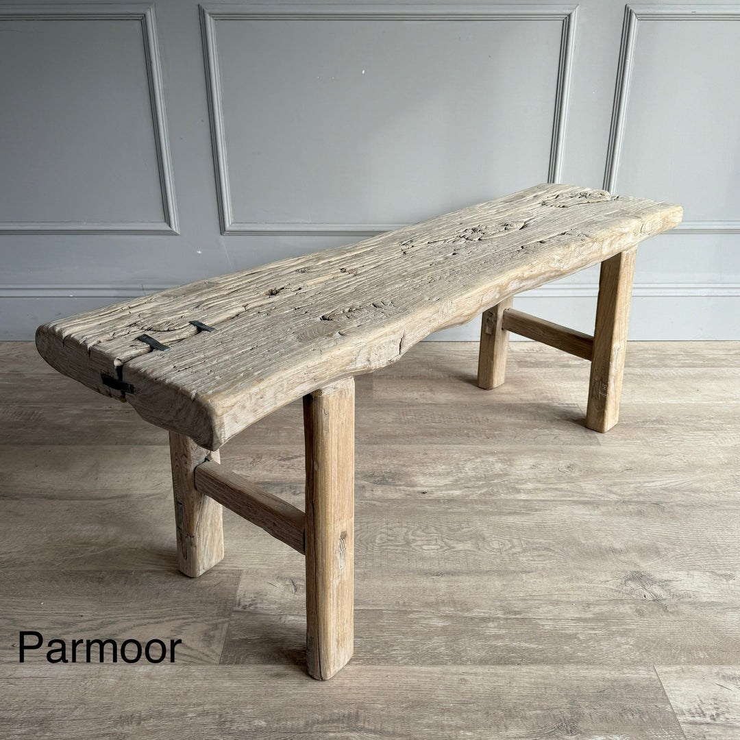 Unique rustic benches above 120cm long