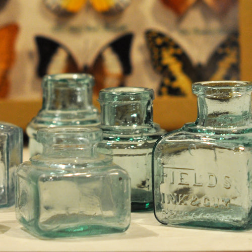 Old Ink Bottles Identification TRIO OF ART DECO CARTER'S CATHEDRAL