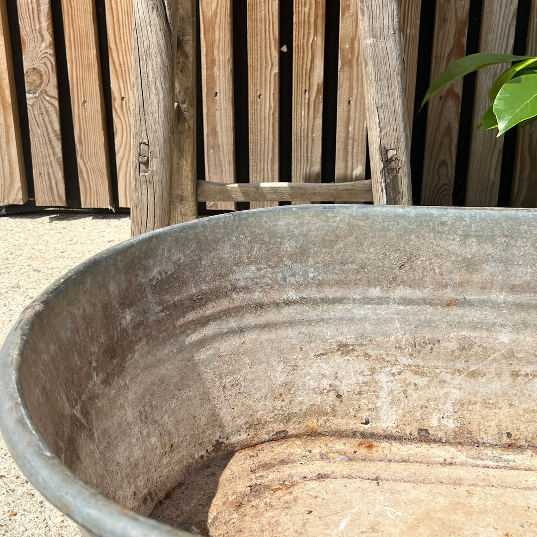 Victorian Galvanised Childrens Bath Planter