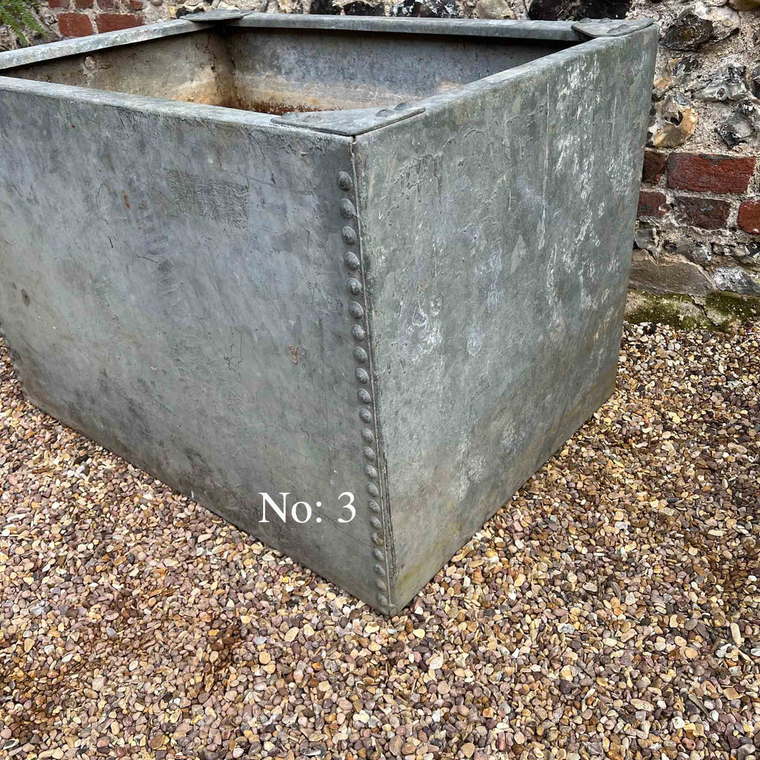 Vintage galvanised water tanks