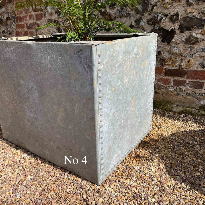 Vintage galvanised water tanks