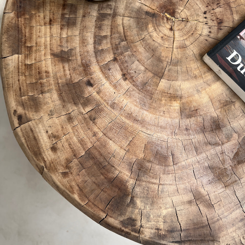 Vintage African Hand Carved Side Table | Umi