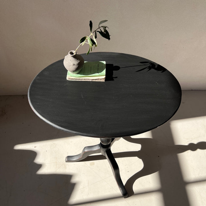 Vintage Black Bobbin Table