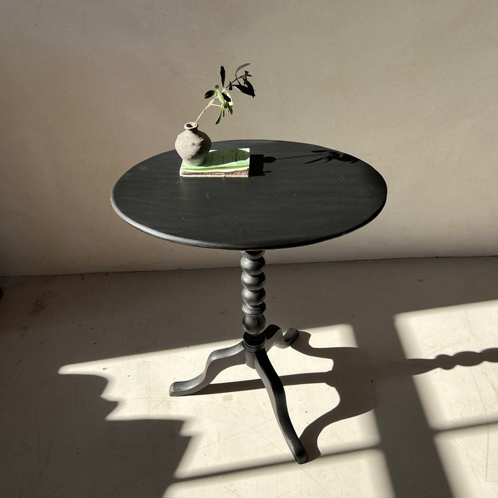 Vintage Black Bobbin Table