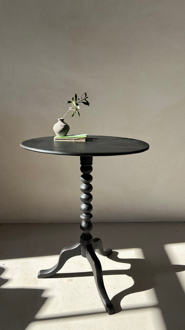 Vintage Black Bobbin Table