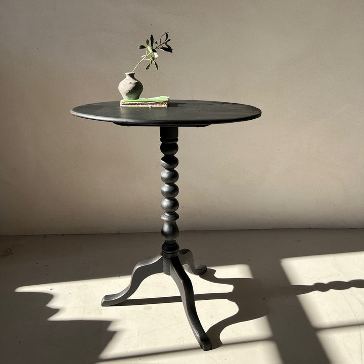 Vintage Black Bobbin Table