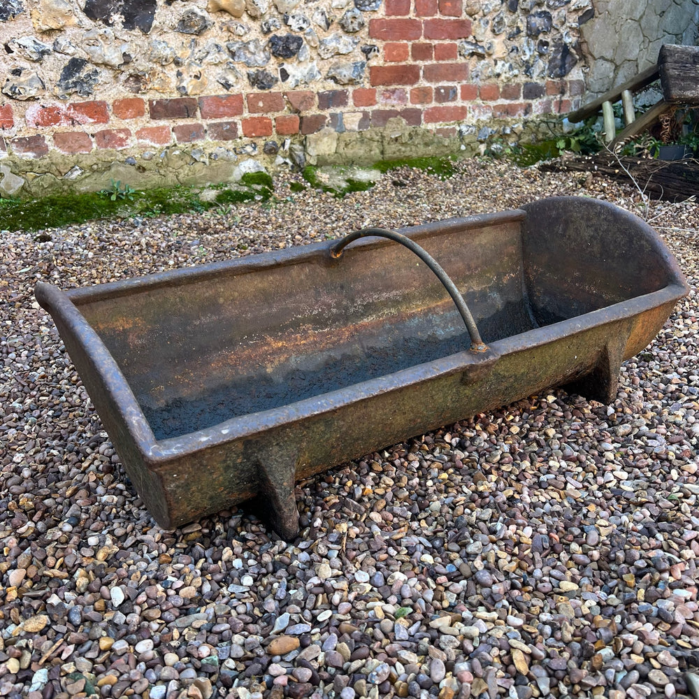 Vintage Cast iron feeding trough planter