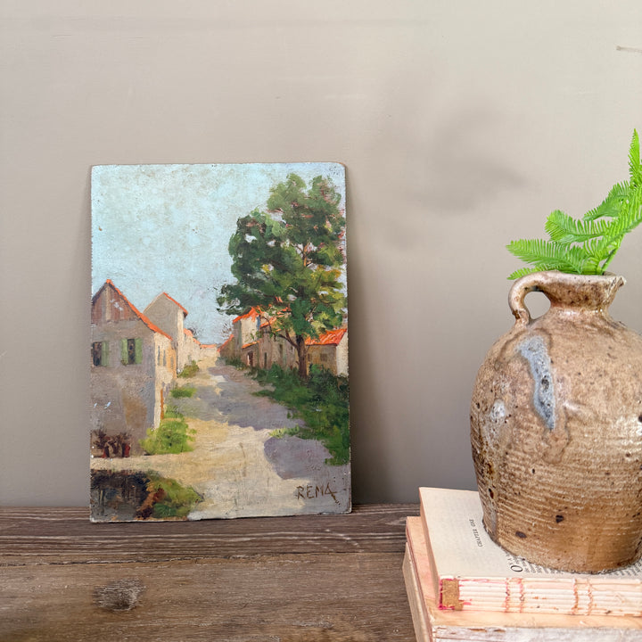 Vintage French Landscape Oil Painting | Rema