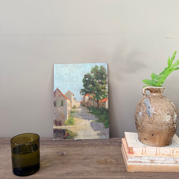 Vintage French Landscape Oil Painting | Rema