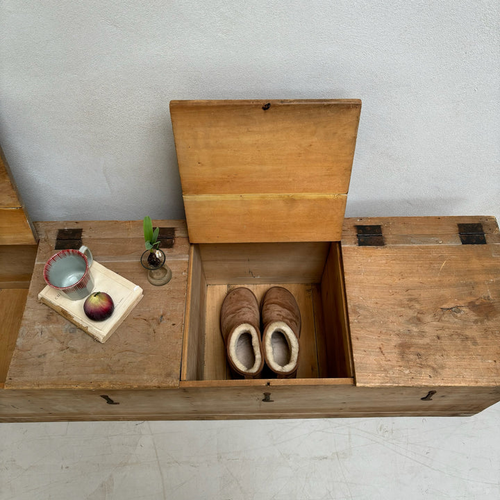 Vintage French Shoe Storage Box | Ecole