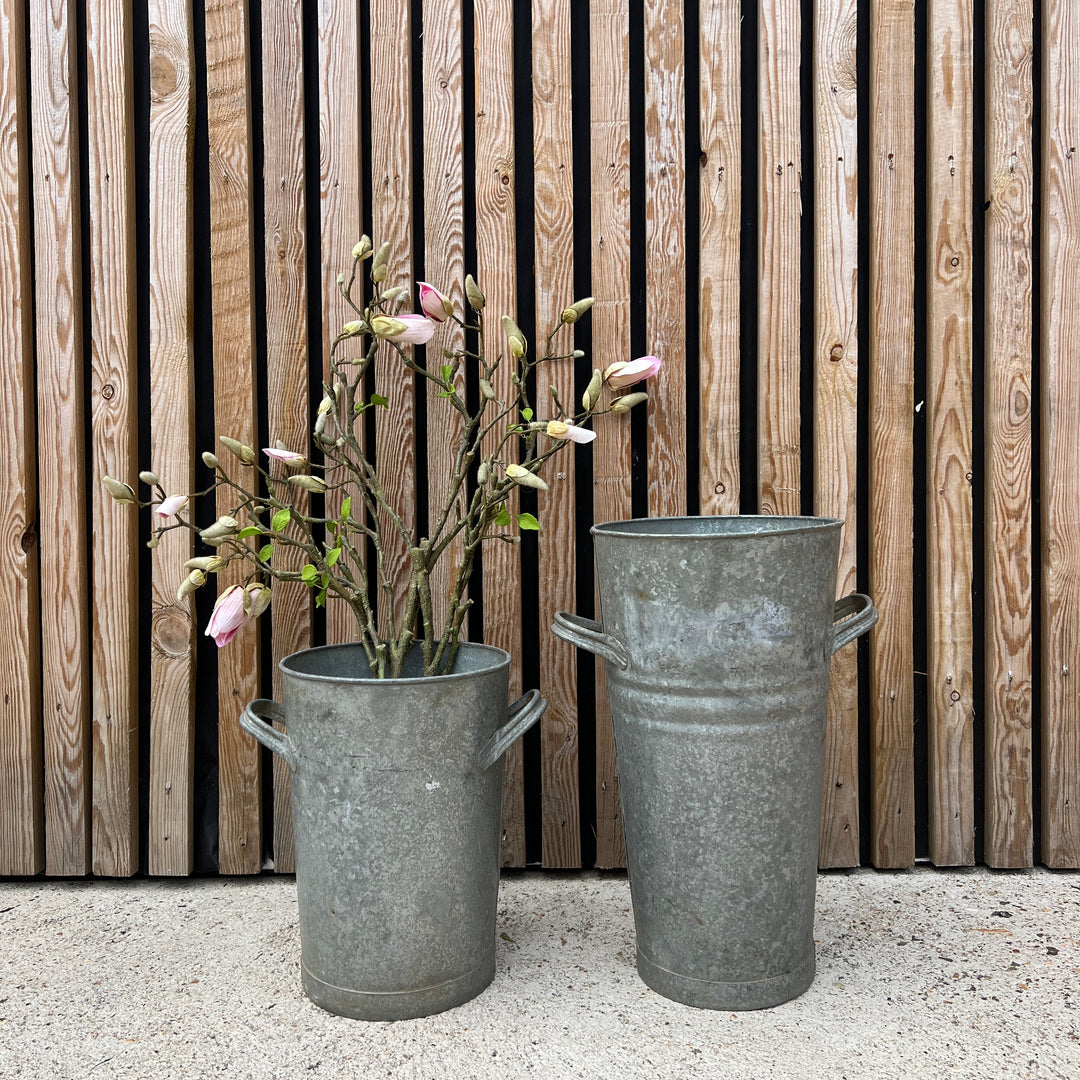 Vintage Galvanised Florist Buckets
