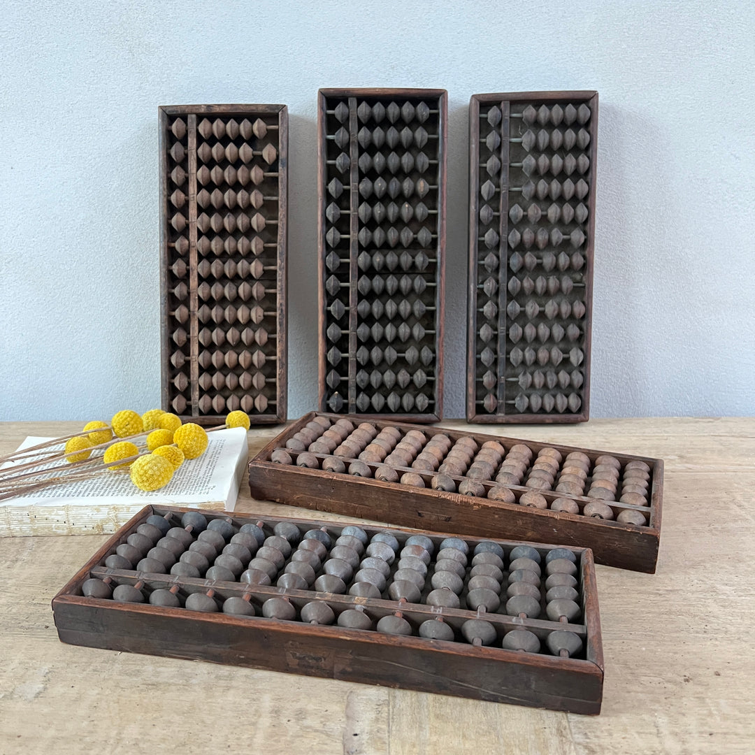 Vintage Japanese Wooden School Abacus