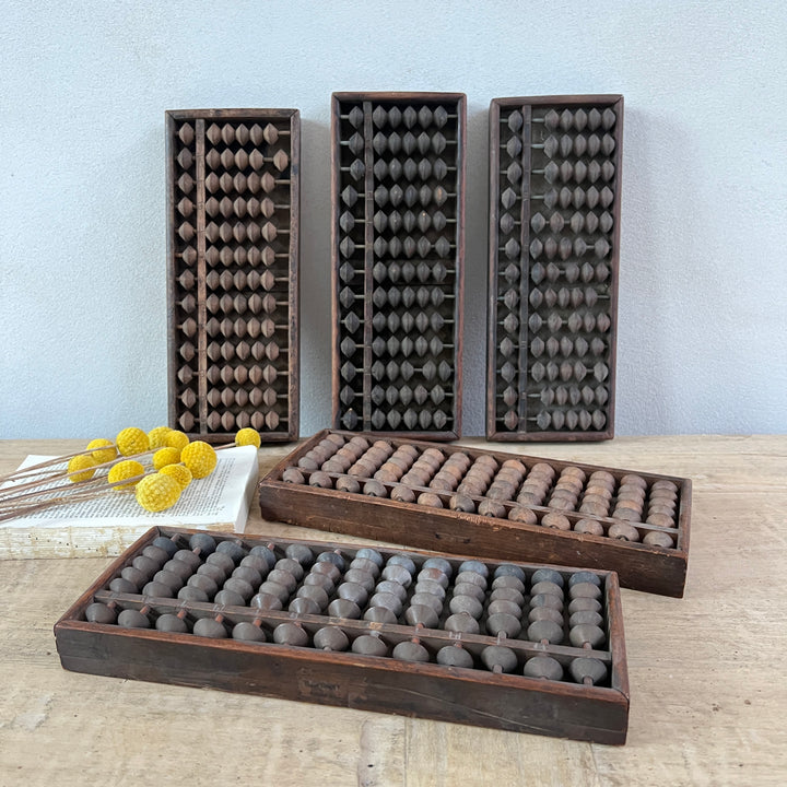 Vintage Japanese Wooden School Abacus