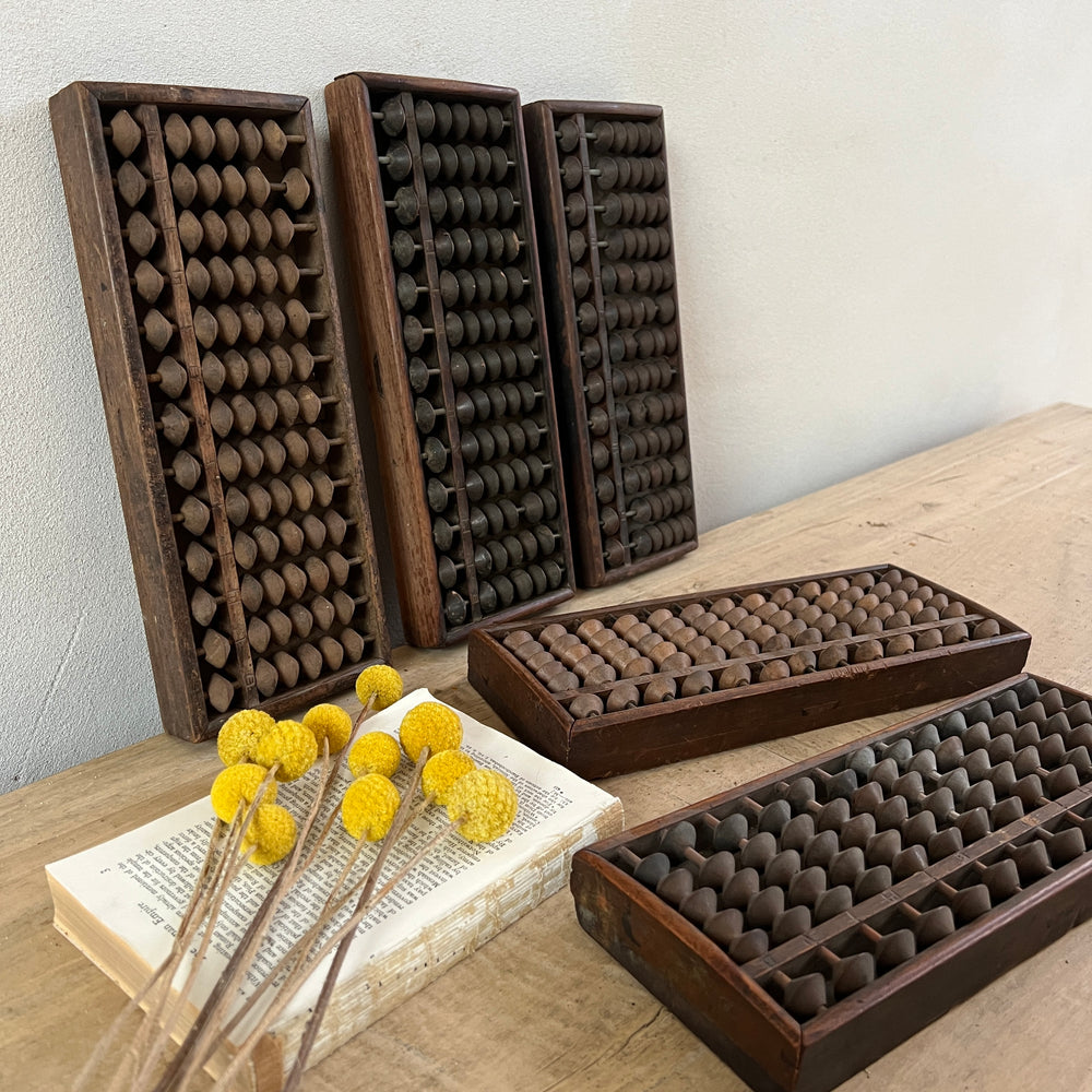 Vintage Japanese Wooden School Abacus