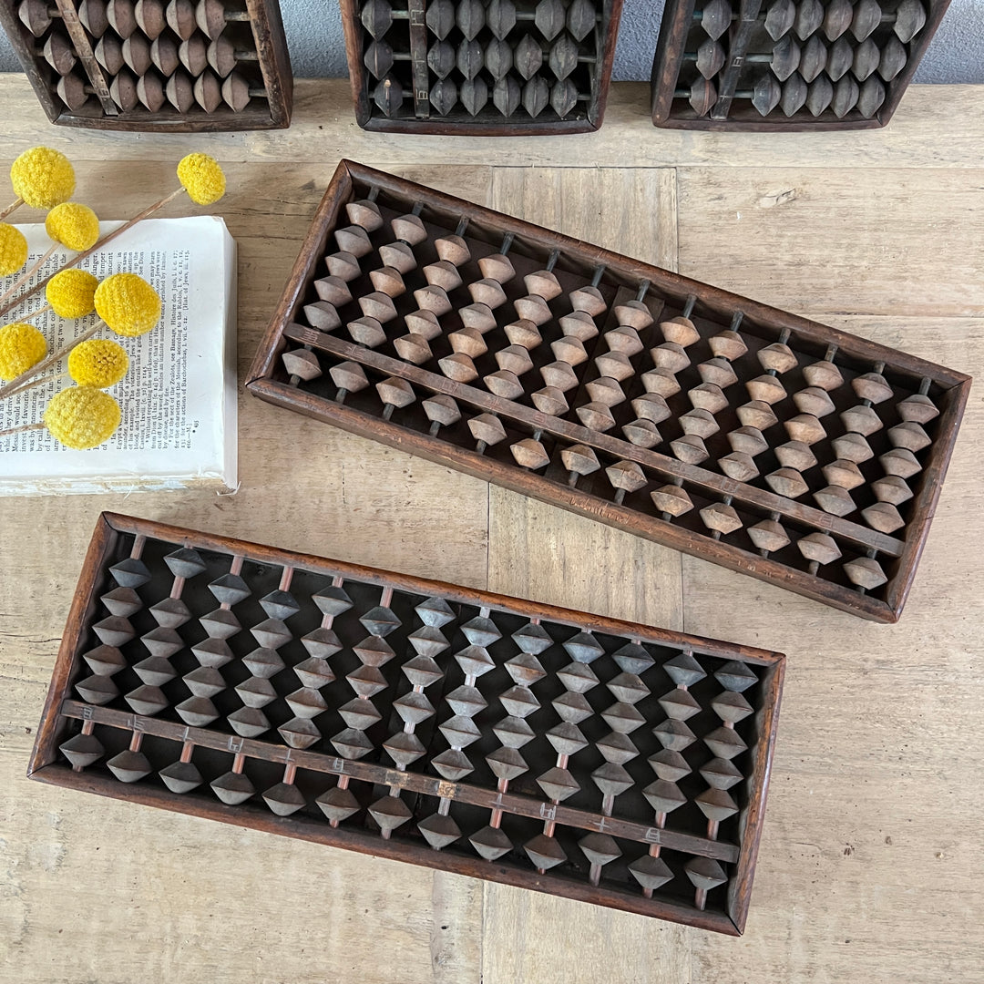 Vintage Japanese Wooden School Abacus