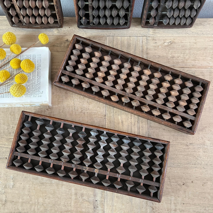 Vintage Japanese Wooden School Abacus