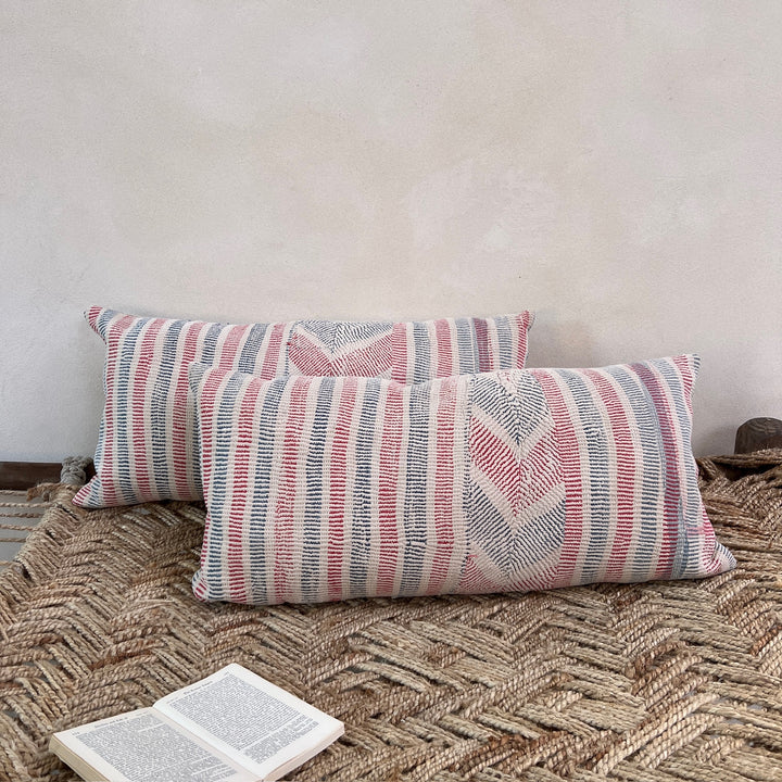 Vintage Kantha Cushion Bolster 1