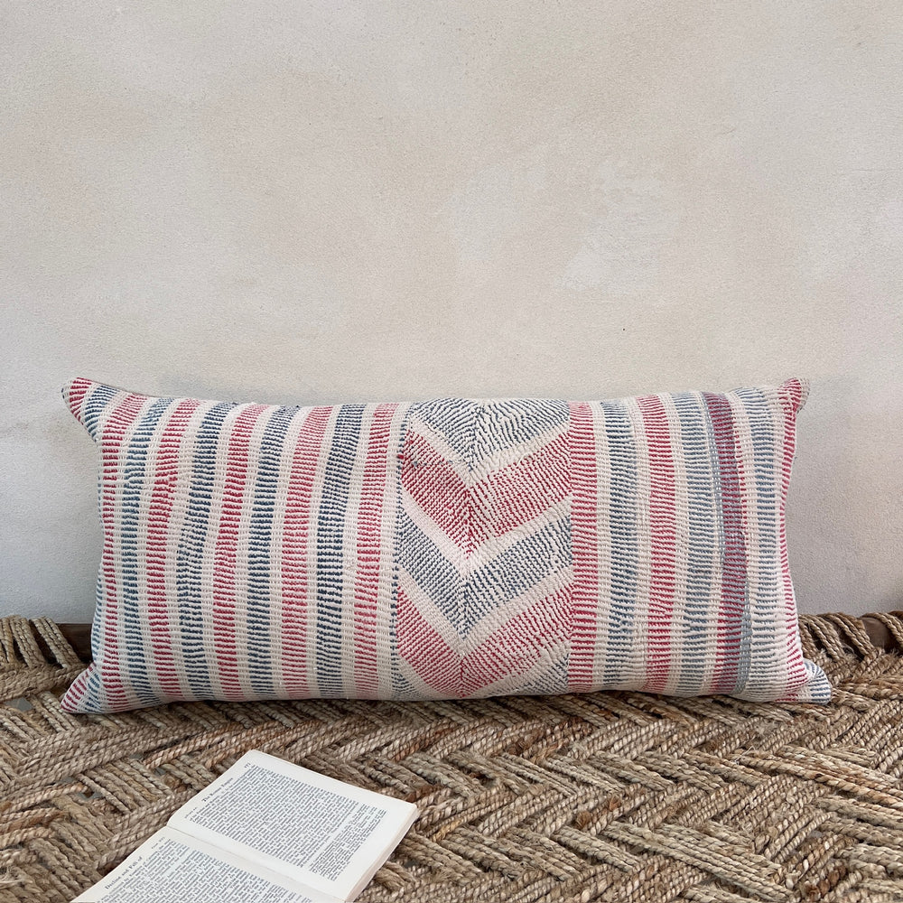 Vintage Kantha Cushion Bolster 2