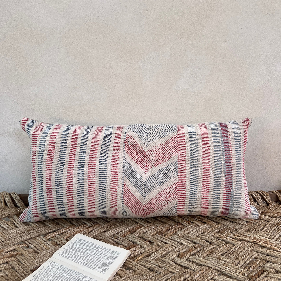 Vintage Kantha Cushion Bolster 2