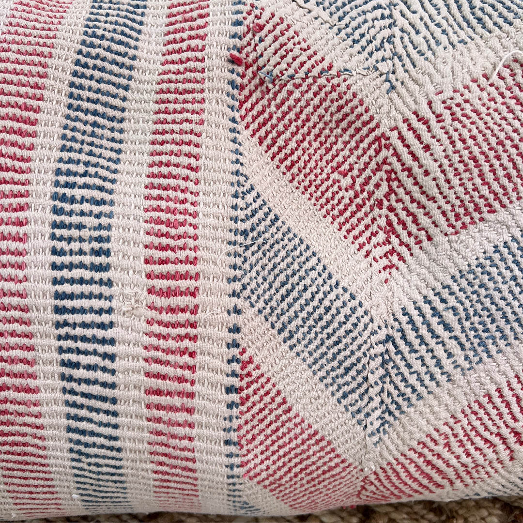 Vintage Kantha Cushion Bolster 3