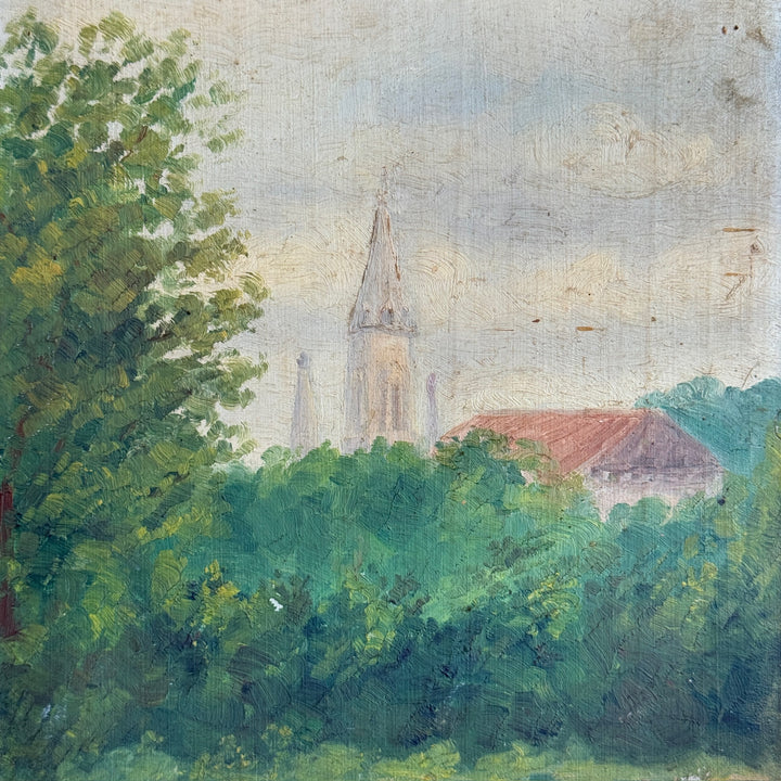 Vintage Landscape Oil Painting | Boulange