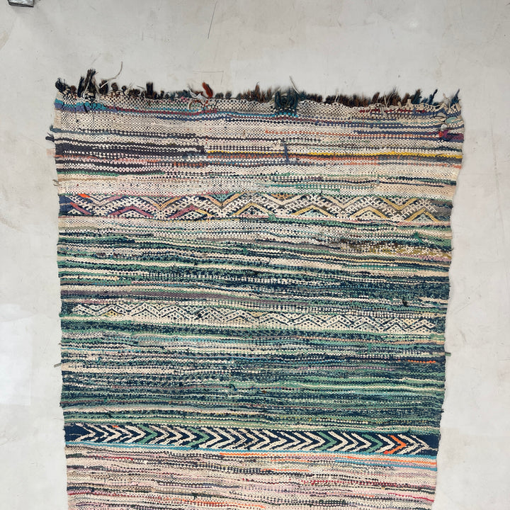 Vintage Moroccan Handmade Rag Rug No:1