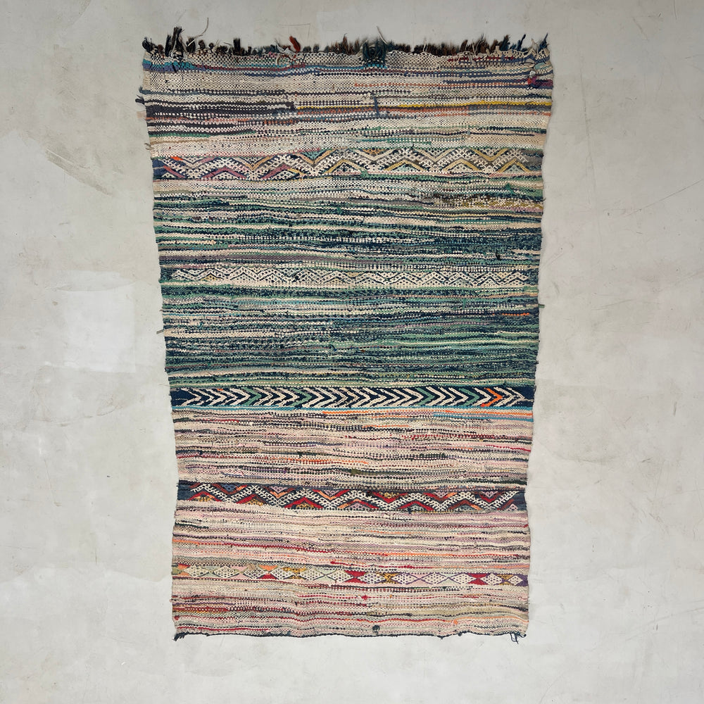 Vintage Moroccan Handmade Rag Rug No:1 