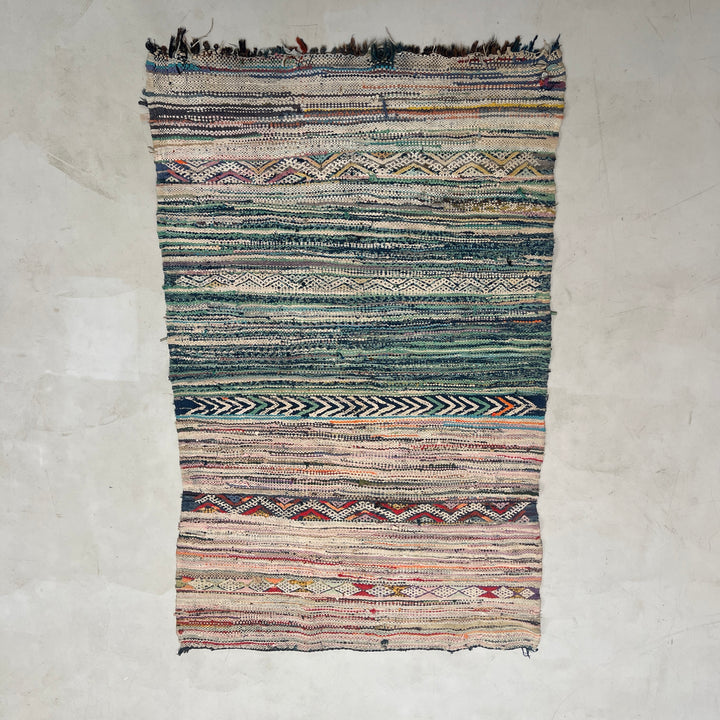 Vintage Moroccan Handmade Rag Rug No:1 