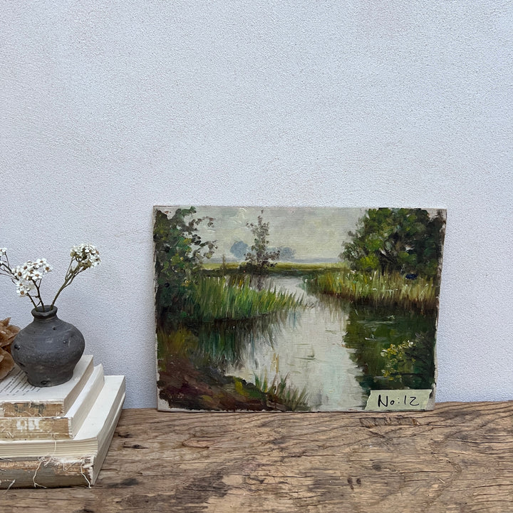 Vintage Oil on Art Board | No:12 d 