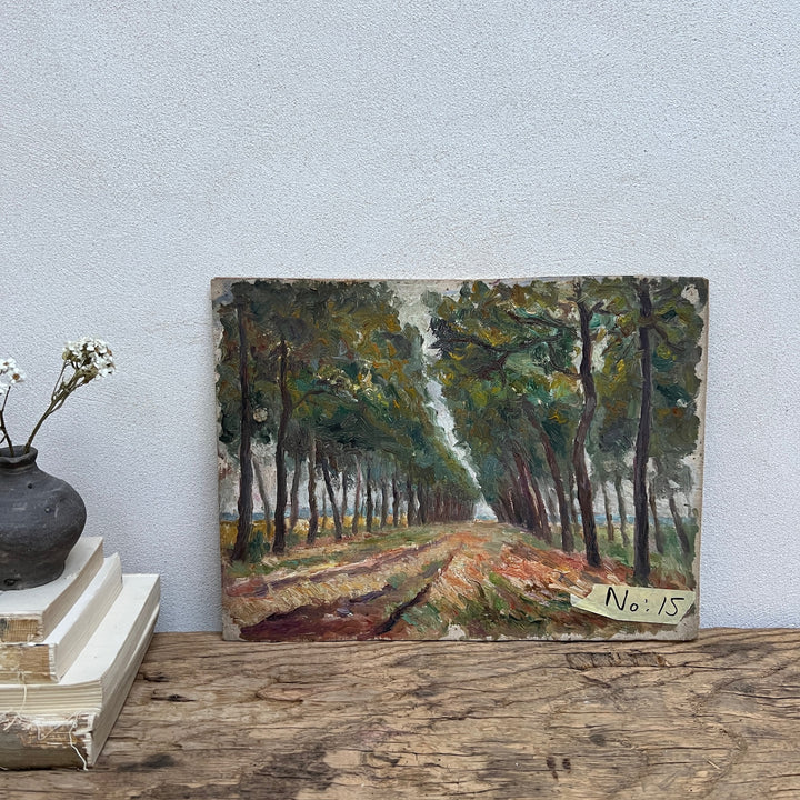 Vintage Oil on Art Board | No:15 a