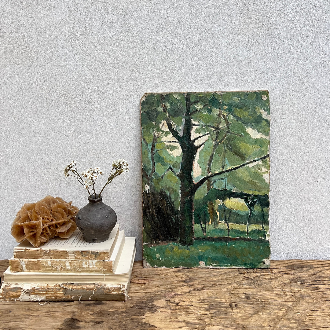 Vintage Oil on Art Board | No:16 b 