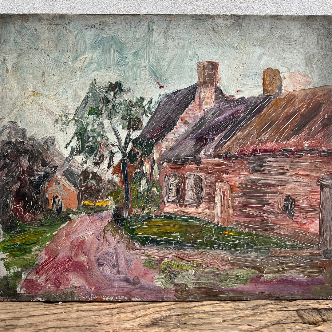 Vintage Oil on Art Board | No:4 b 