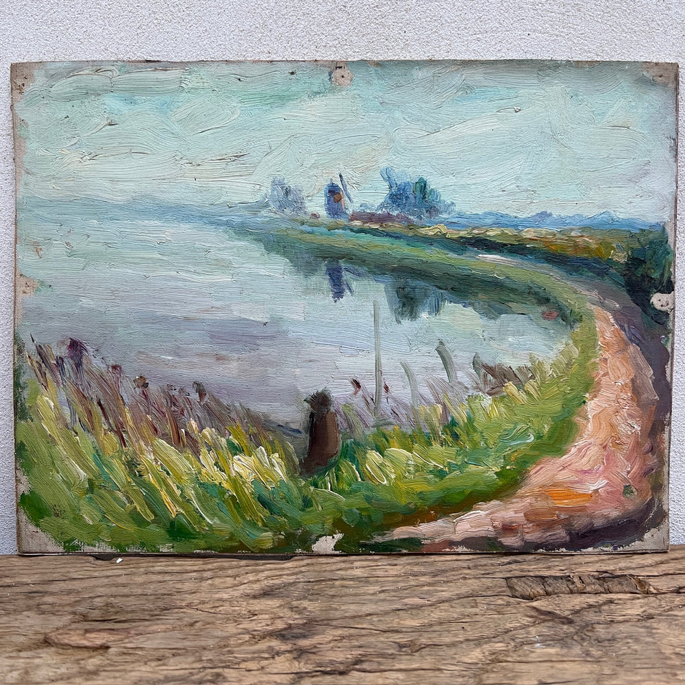 Vintage Oil on Art Board | No:6 c 