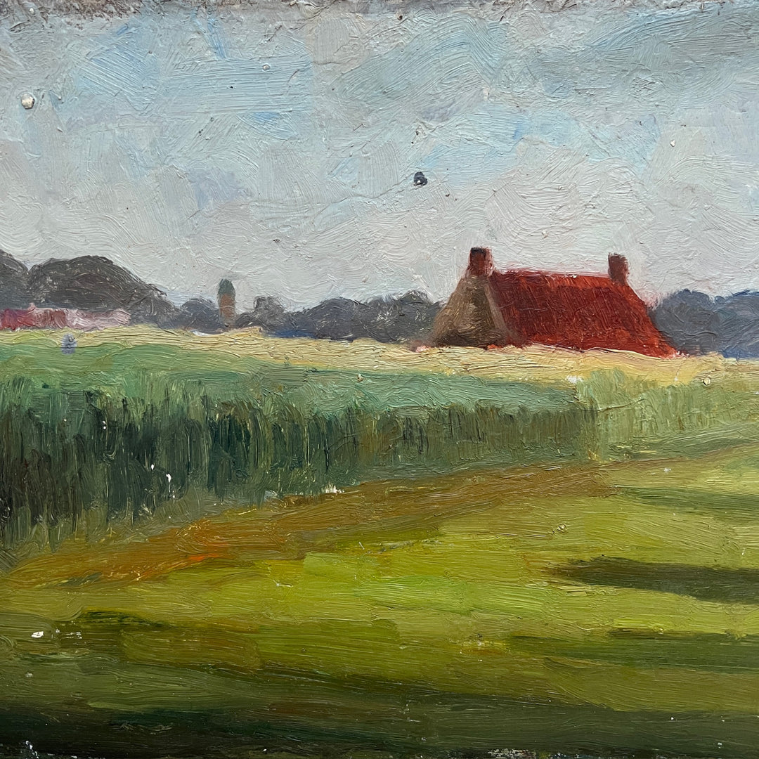 Vintage Oil on Wooden Board | No:17 b