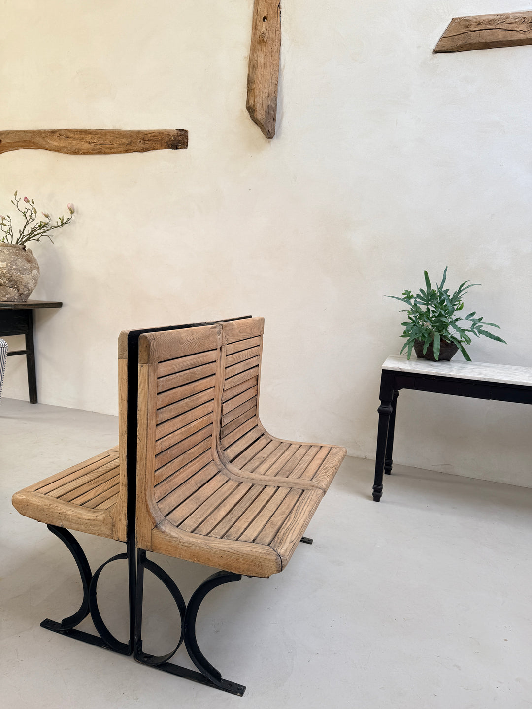 Vintage Paris Metro Hall Bench