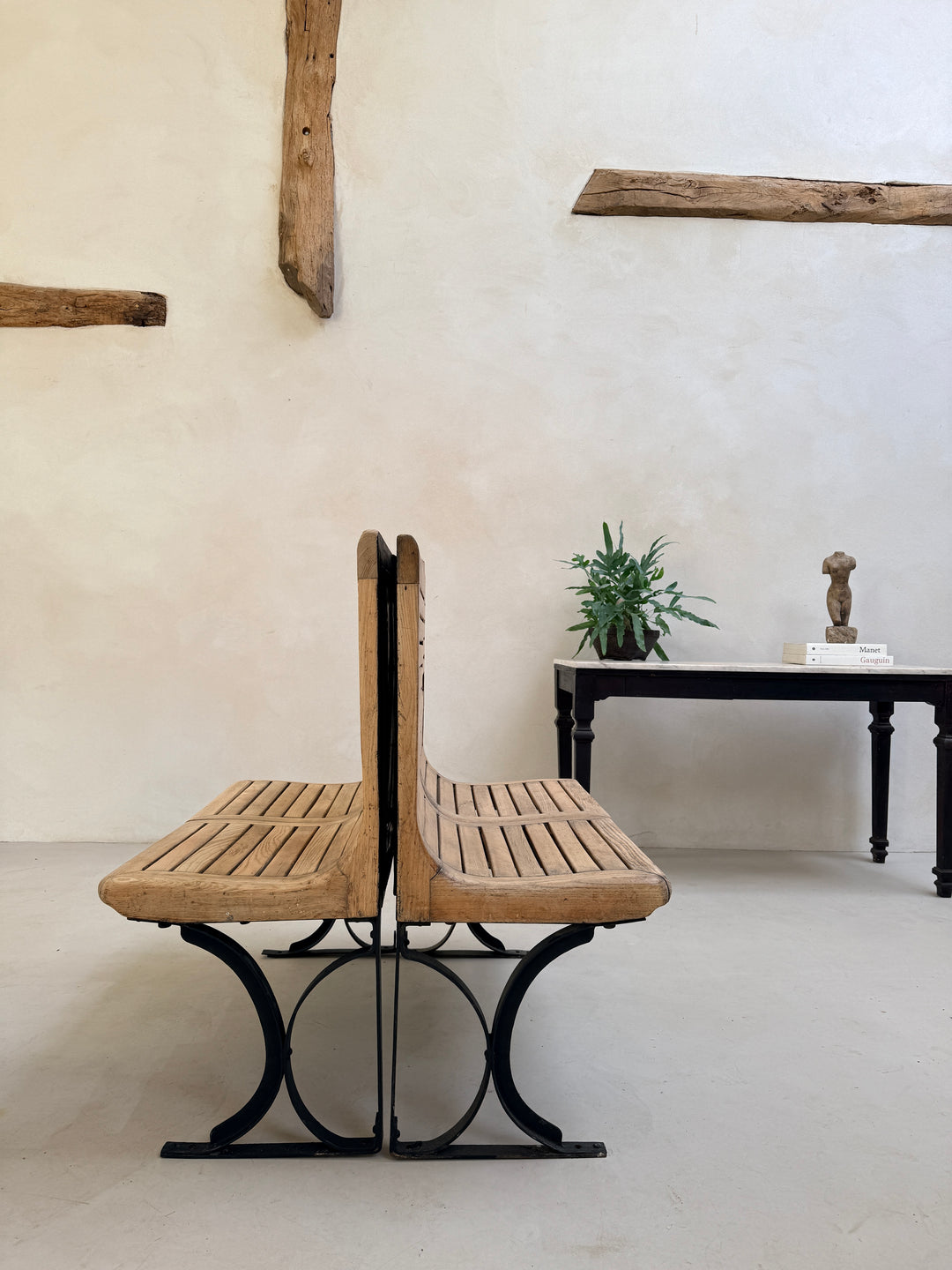 Vintage Paris Metro Hall Bench