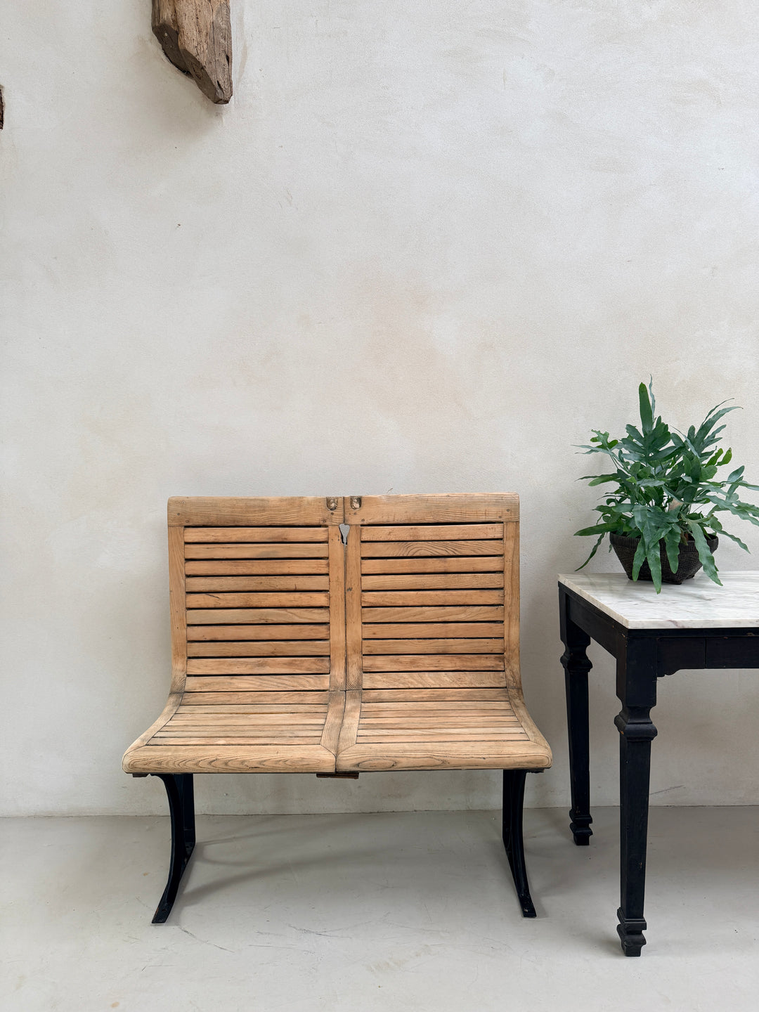 Vintage Paris Metro Hall Bench